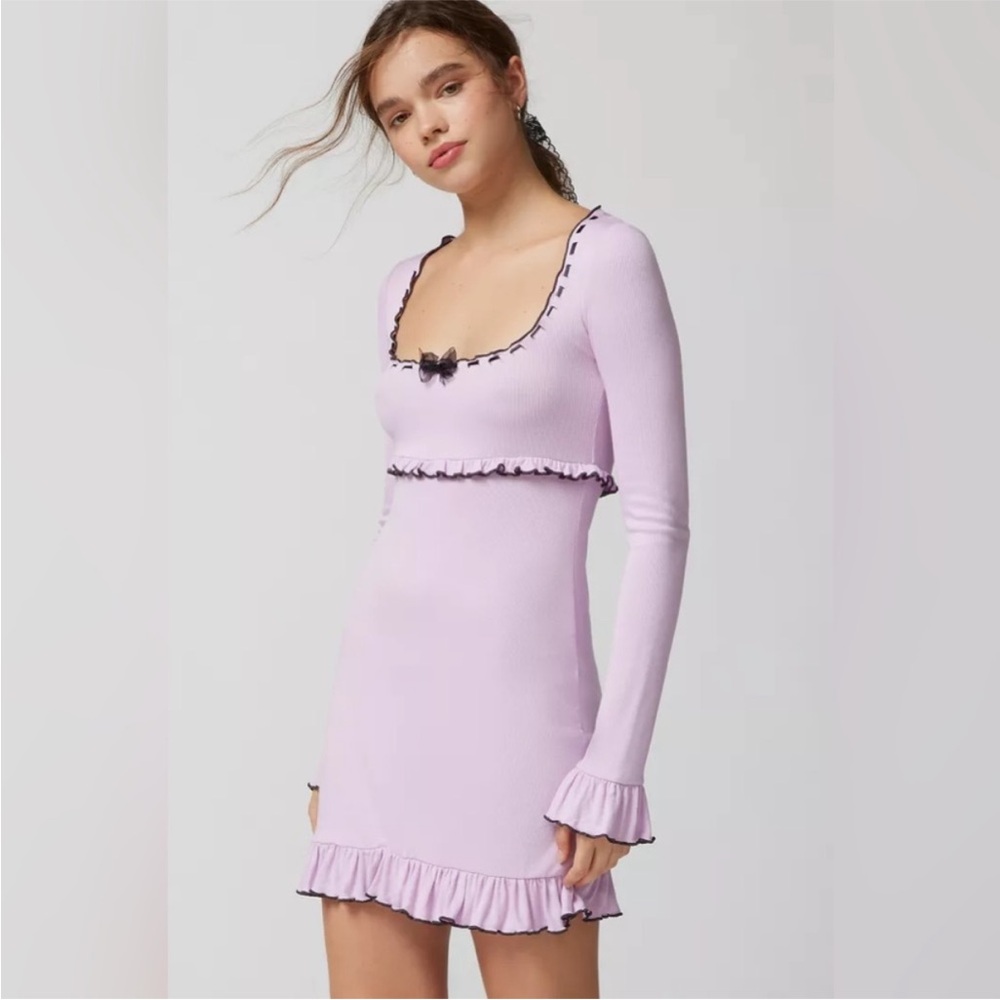 Out From Under Urban Outfitters Sweet Dreams Long Sleeve Mini Dress